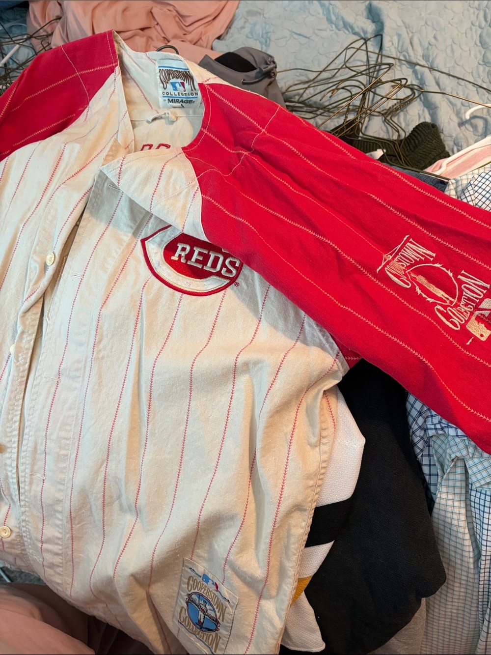 Cooperstown Vintage Baseball Jersey Johnny Bench Men’s
